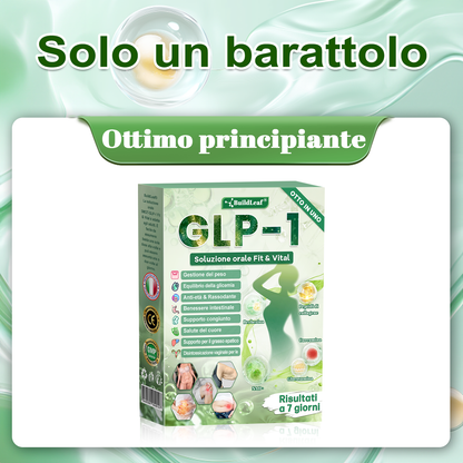 Negozio ufficiale | BuildLeaf® GLP-1 8-in-1 Fit & Vital Soluzione Orale (Solo una volta al giorno, cambiamenti visibili in 7 giorni) ✅ Per obesità, salute cardiovascolare, diabete, apnea notturna, salute intestinale, problemi articolari e altro