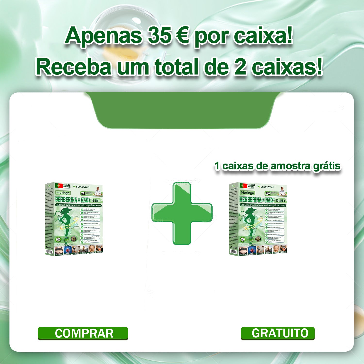 1 caixa - 39 € / Perda de até 4 kg