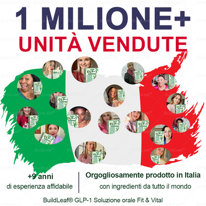 Negozio ufficiale | BuildLeaf® GLP-1 8-in-1 Fit & Vital Soluzione Orale (Solo una volta al giorno, cambiamenti visibili in 7 giorni) ✅ Per obesità, salute cardiovascolare, diabete, apnea notturna, salute intestinale, problemi articolari e altro