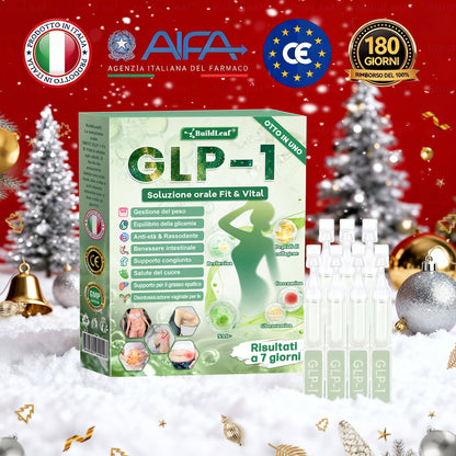 Negozio ufficiale | BuildLeaf® GLP-1 8-in-1 Fit & Vital Soluzione Orale (Solo una volta al giorno, cambiamenti visibili in 7 giorni) ✅ Per obesità, salute cardiovascolare, diabete, apnea notturna, salute intestinale, problemi articolari e altro