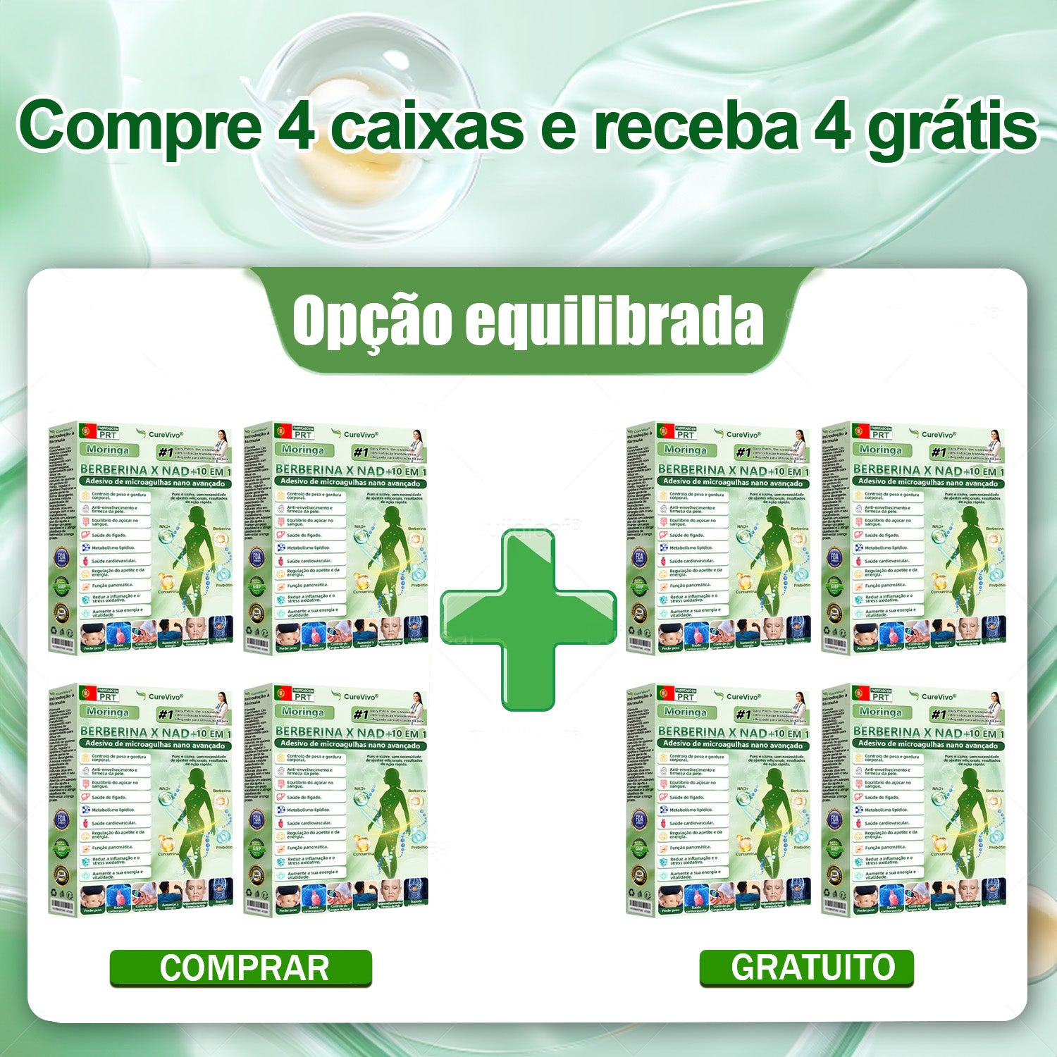 🔥4 caixas - 55 € / Perda de até 20 kg